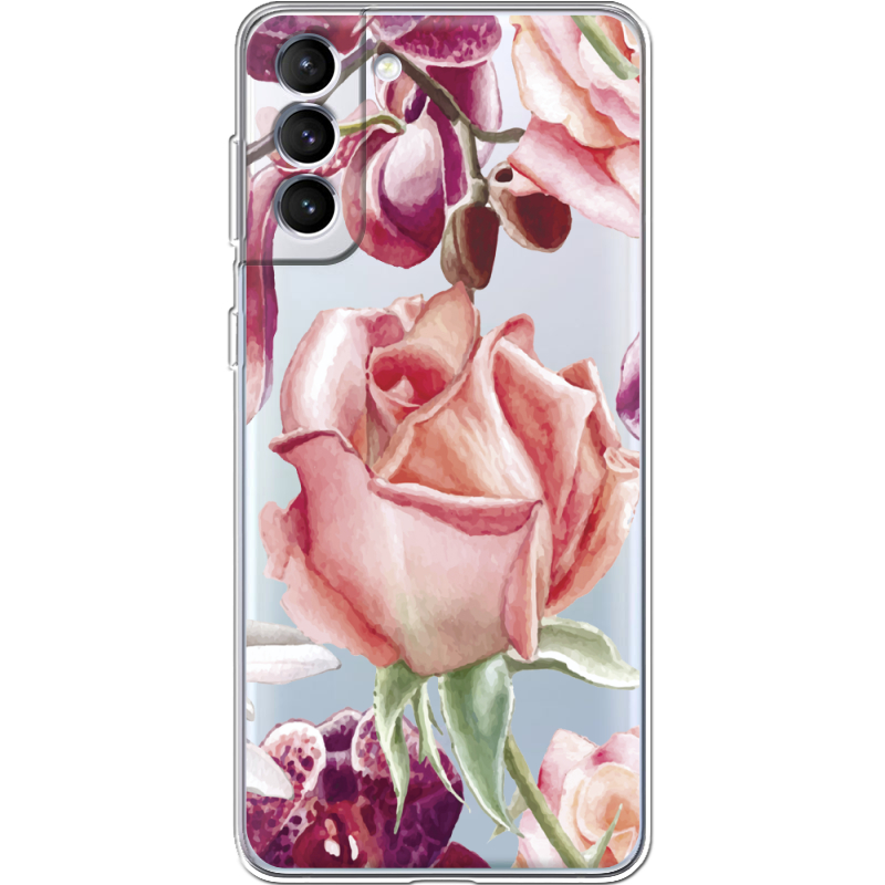 Прозрачный чехол BoxFace Samsung Galaxy S21 FE G990 Rose