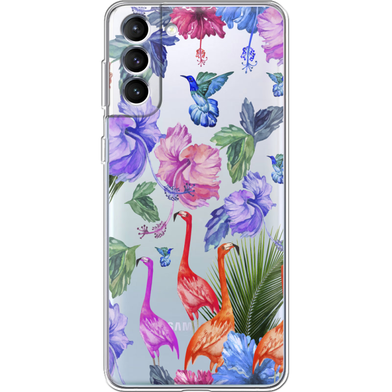 Прозрачный чехол BoxFace Samsung Galaxy S21 FE G990 Flamingo
