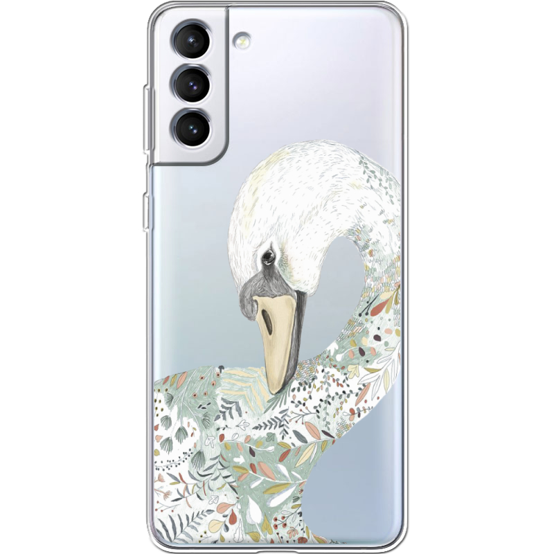 Прозрачный чехол BoxFace Samsung Galaxy S21 FE G990 Swan