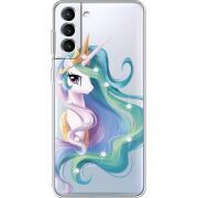 Чехол со стразами Samsung Galaxy S21 FE G990 Unicorn Queen