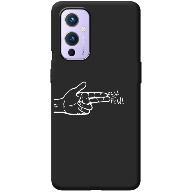 Черный чехол BoxFace OnePlus 9 Pew Pew