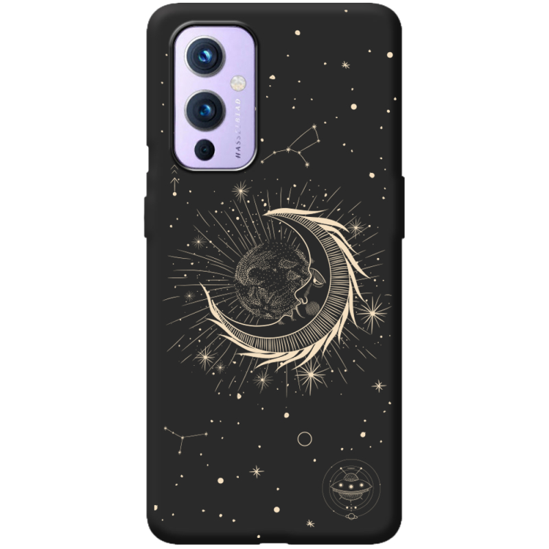 Черный чехол BoxFace OnePlus 9 Moon