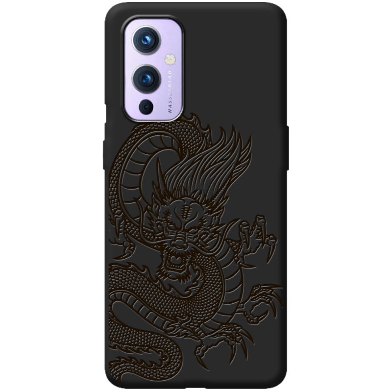 Черный чехол BoxFace OnePlus 9 Chinese Dragon