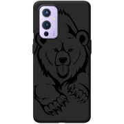 Черный чехол BoxFace OnePlus 9 Grizzly Bear