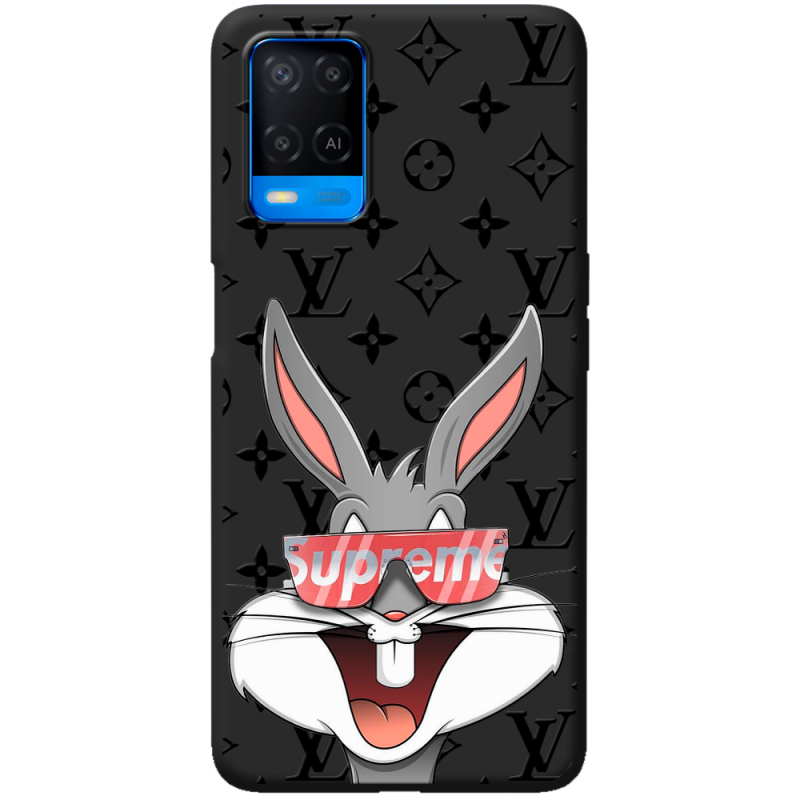 Черный чехол BoxFace OPPO A54 looney bunny