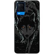 Черный чехол BoxFace OPPO A54 Wolf