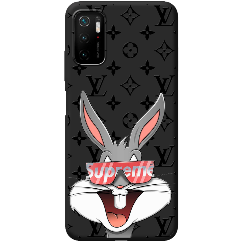 Черный чехол BoxFace Poco M3 Pro looney bunny