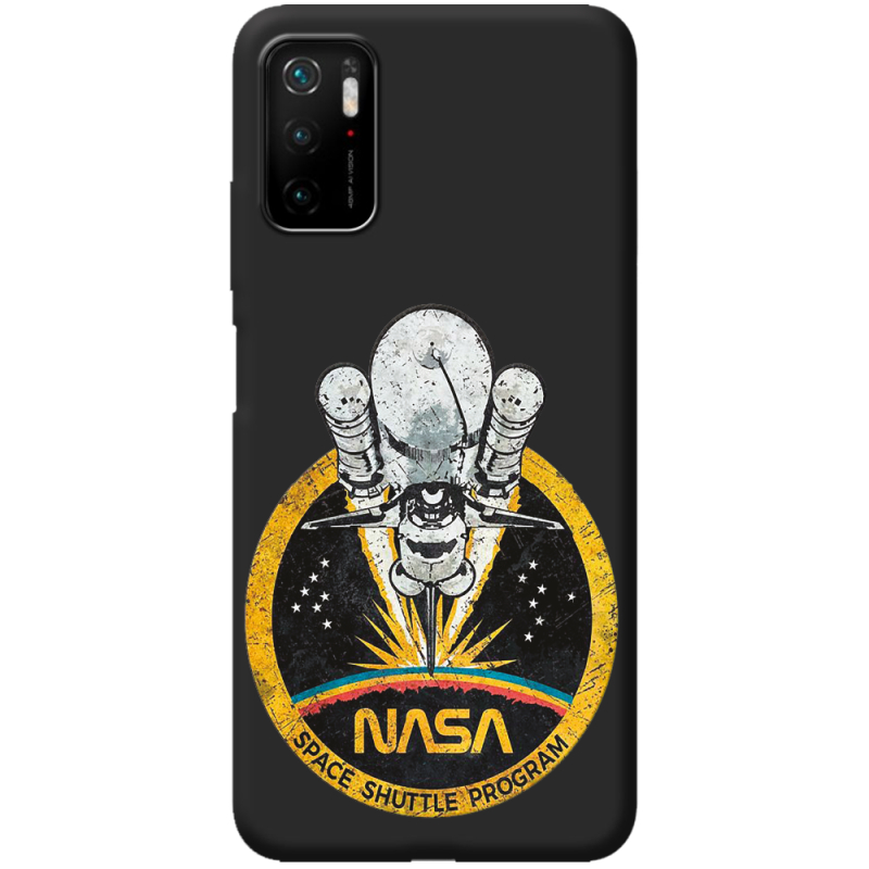 Черный чехол BoxFace Poco M3 Pro NASA Spaceship