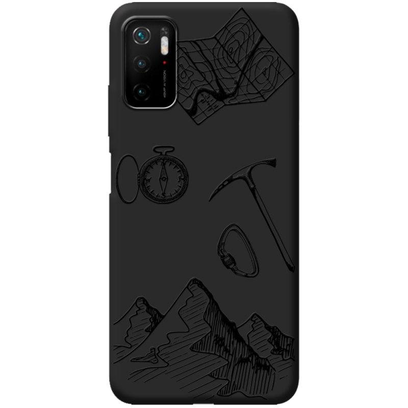 Черный чехол BoxFace Poco M3 Pro Mountains