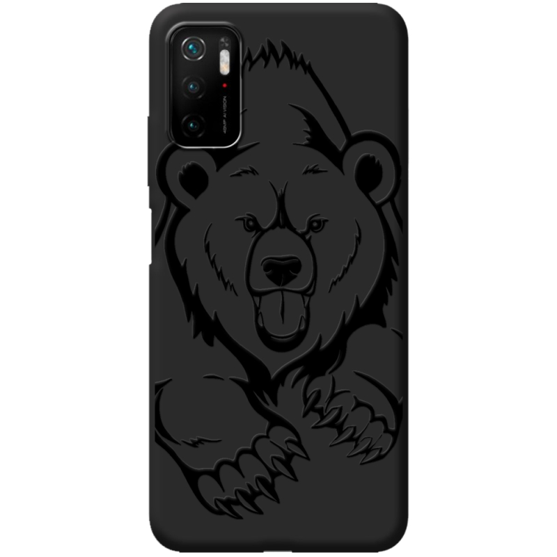 Черный чехол BoxFace Poco M3 Pro Grizzly Bear