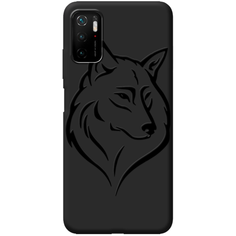 Черный чехол BoxFace Poco M3 Pro Wolf