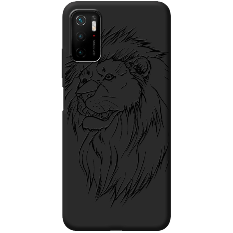 Черный чехол BoxFace Poco M3 Pro Lion