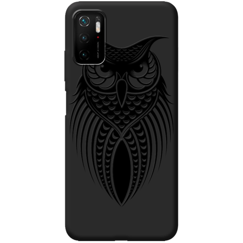 Черный чехол BoxFace Poco M3 Pro Owl