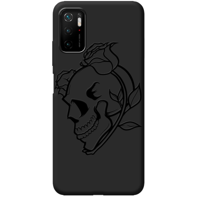 Черный чехол BoxFace Poco M3 Pro Skull and Roses