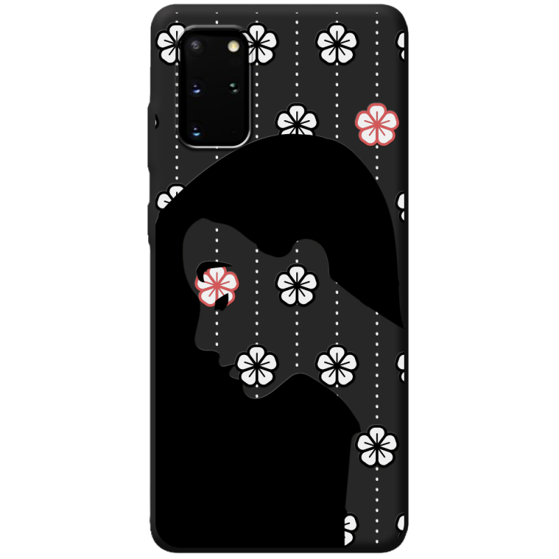 Черный чехол BoxFace Samsung Galaxy S20 Plus (G985) Flower Hair