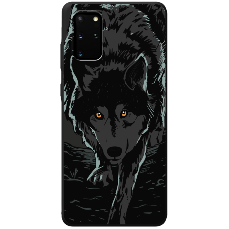 Черный чехол BoxFace Samsung Galaxy S20 Plus (G985) Wolf