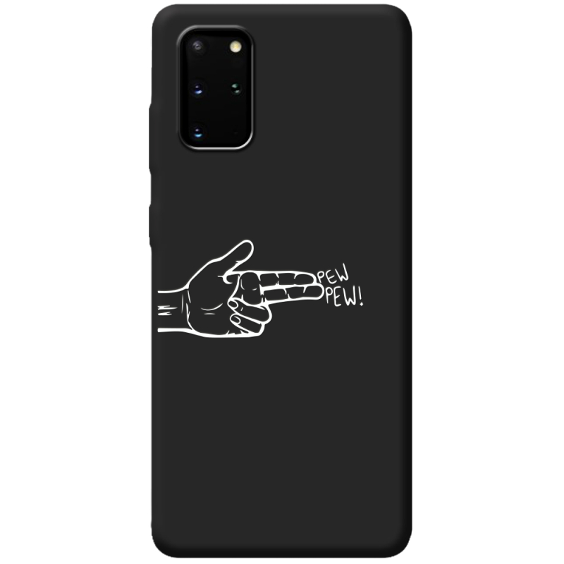 Черный чехол BoxFace Samsung Galaxy S20 Plus (G985) Pew Pew