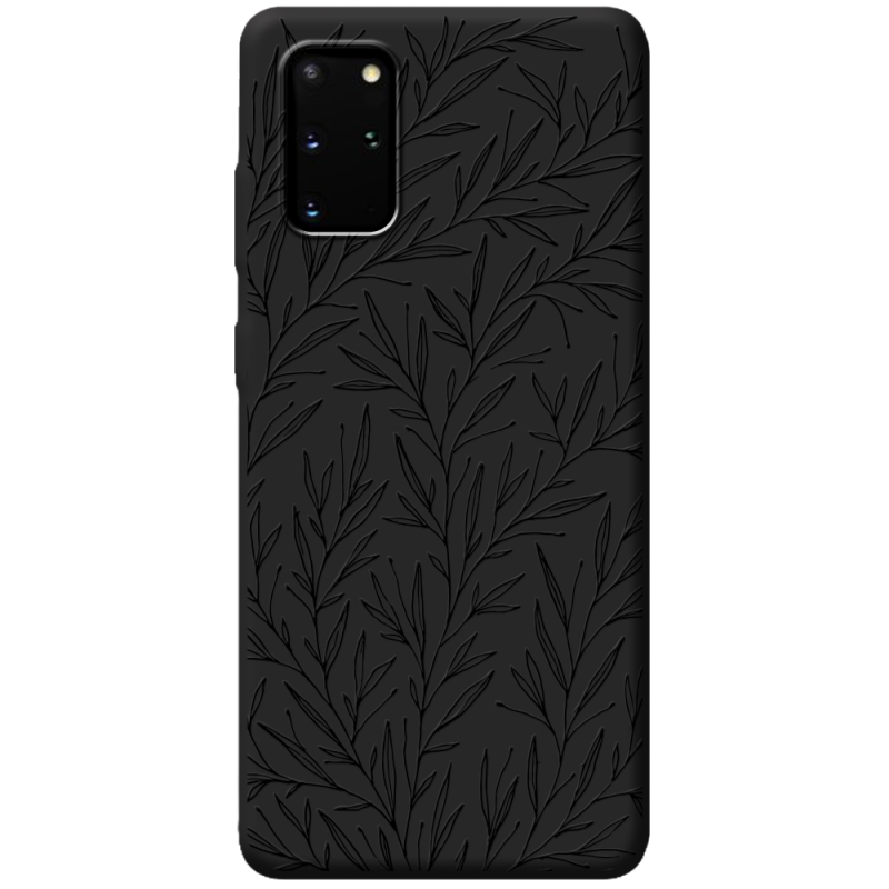 Черный чехол BoxFace Samsung Galaxy S20 Plus (G985) Leaves