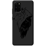 Черный чехол BoxFace Samsung Galaxy S20 Plus (G985) Wolf and Raven