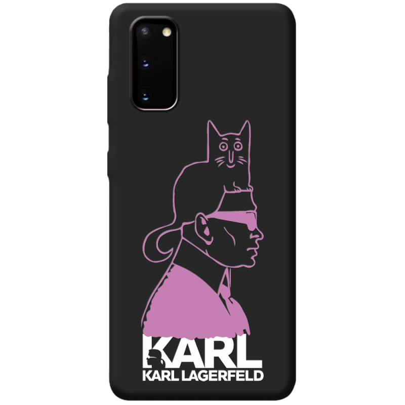 Черный чехол BoxFace Samsung Galaxy S20 (G980) Pink Karl