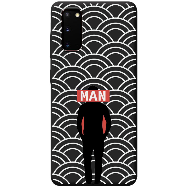 Черный чехол BoxFace Samsung Galaxy S20 (G980) Man Pattern