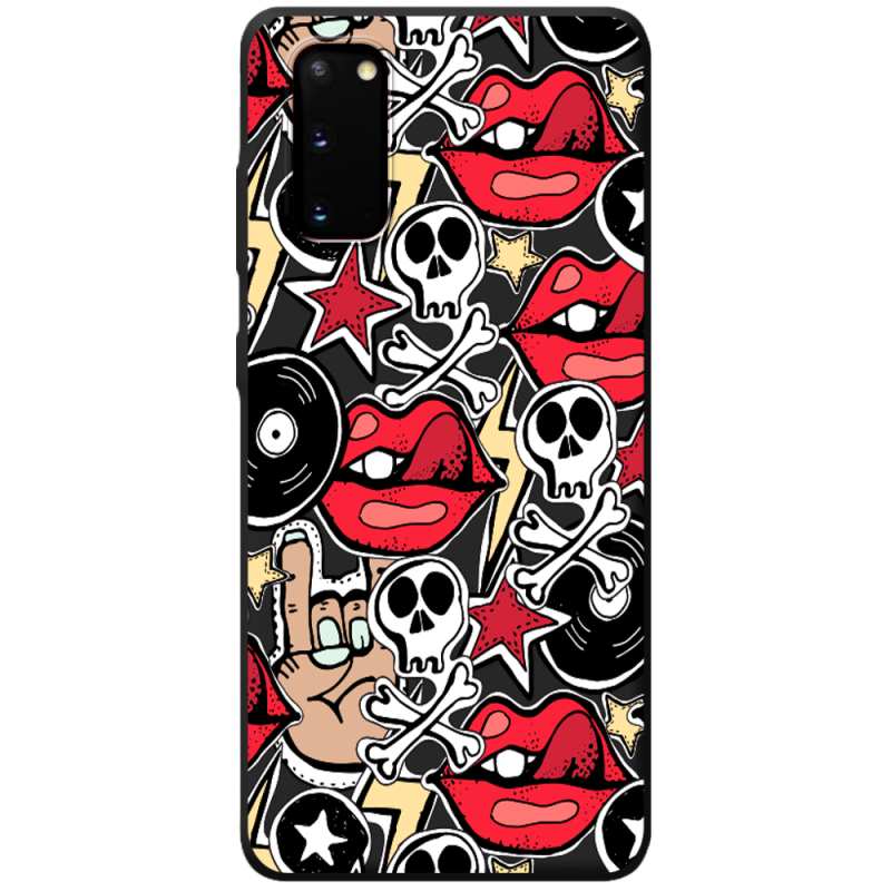 Черный чехол BoxFace Samsung Galaxy S20 (G980) Rock Graffiti