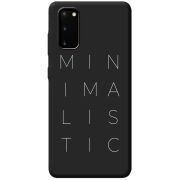 Черный чехол BoxFace Samsung Galaxy S20 (G980) Minimalistic