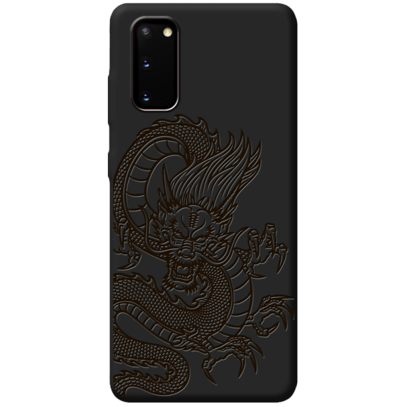 Черный чехол BoxFace Samsung Galaxy S20 (G980) Chinese Dragon