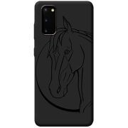 Черный чехол BoxFace Samsung Galaxy S20 (G980) Horse
