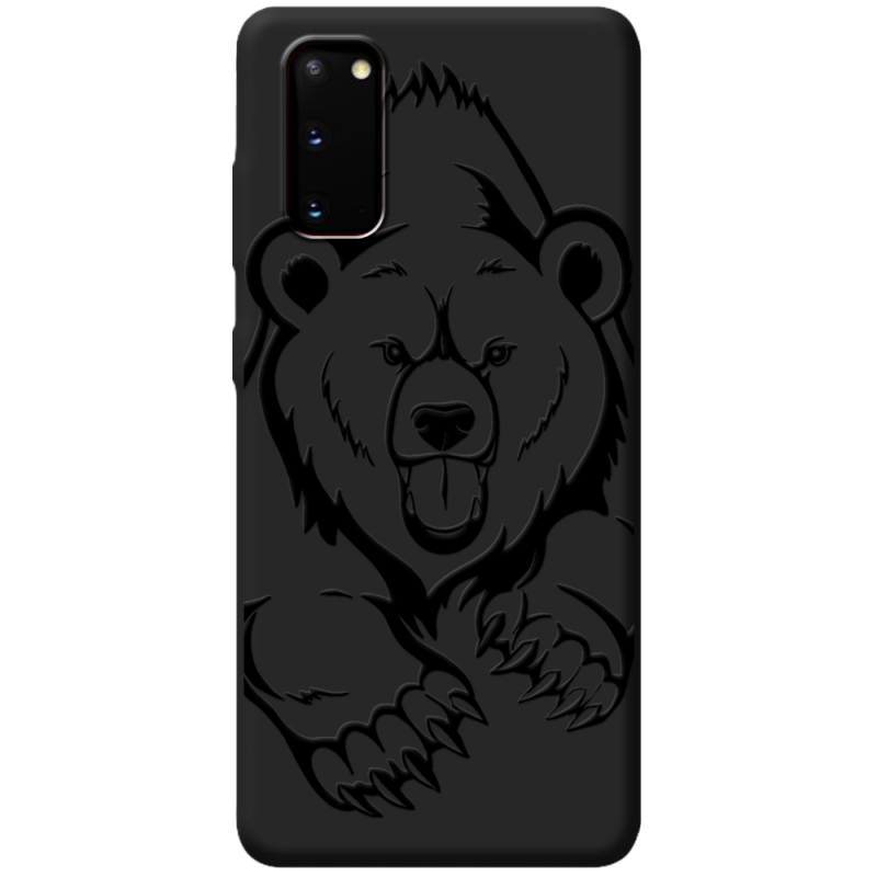 Черный чехол BoxFace Samsung Galaxy S20 (G980) Grizzly Bear