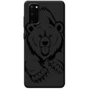 Черный чехол BoxFace Samsung Galaxy S20 (G980) Grizzly Bear