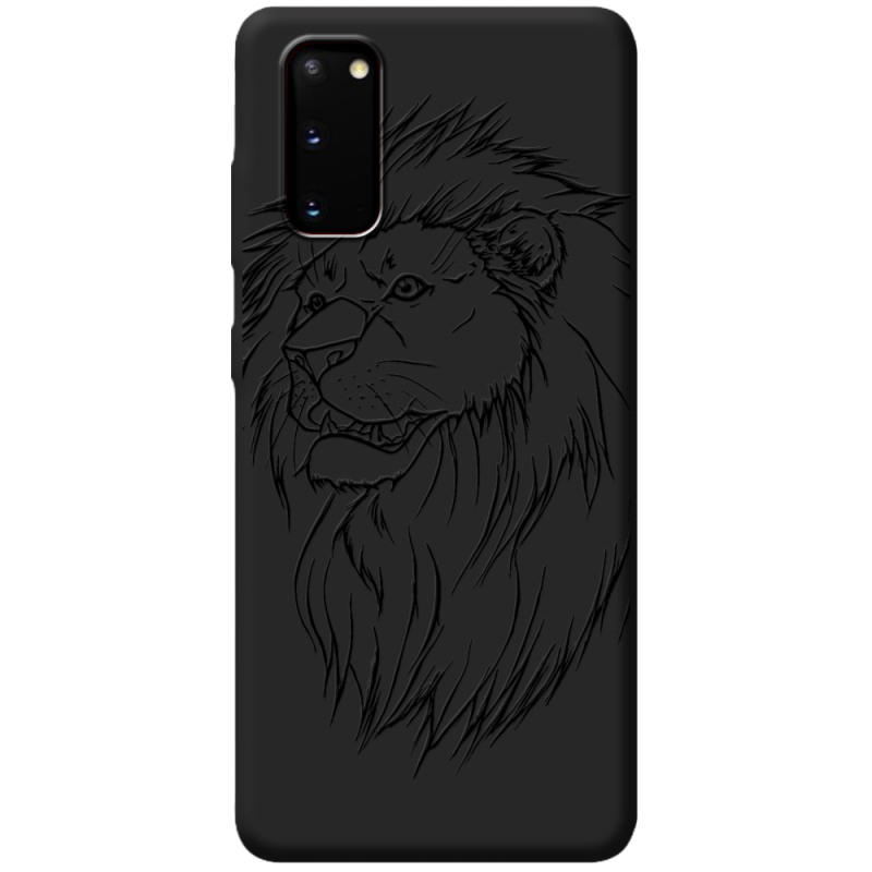 Черный чехол BoxFace Samsung Galaxy S20 (G980) Lion