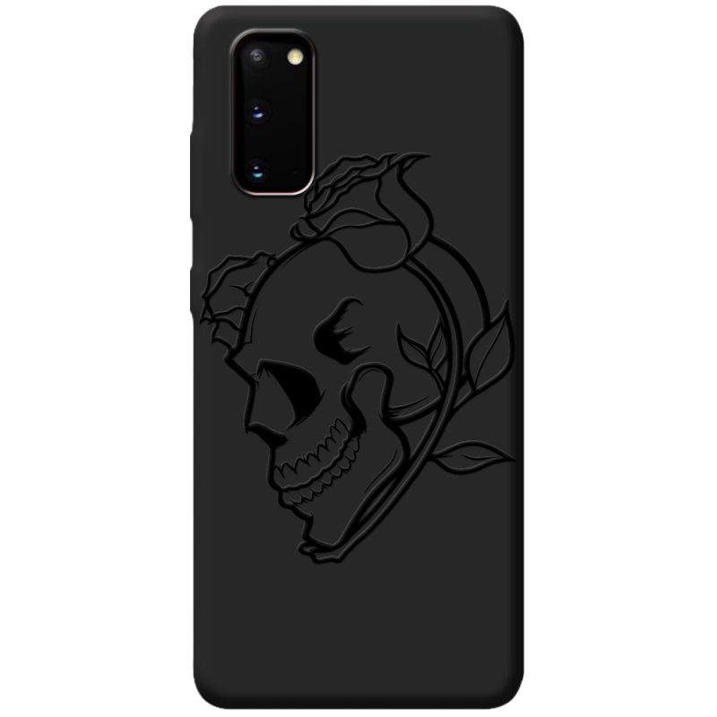 Черный чехол BoxFace Samsung Galaxy S20 (G980) Skull and Roses