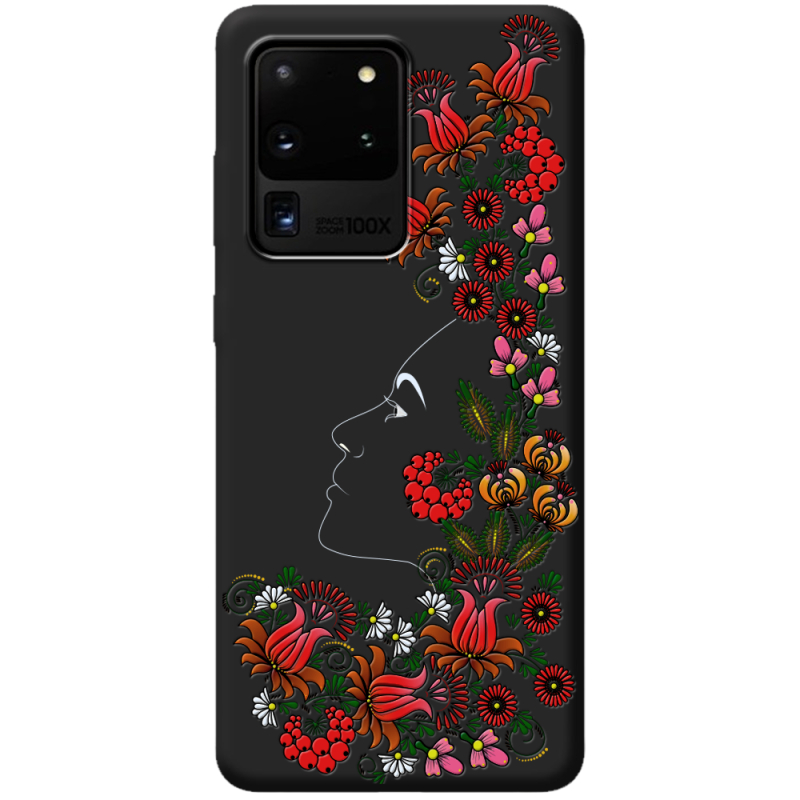 Черный чехол BoxFace Samsung Galaxy S20 Ultra (G988) 3D Ukrainian Muse