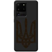 Черный чехол BoxFace Samsung Galaxy S20 Ultra (G988) Ukrainian Trident