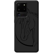 Черный чехол BoxFace Samsung Galaxy S20 Ultra (G988) Horse
