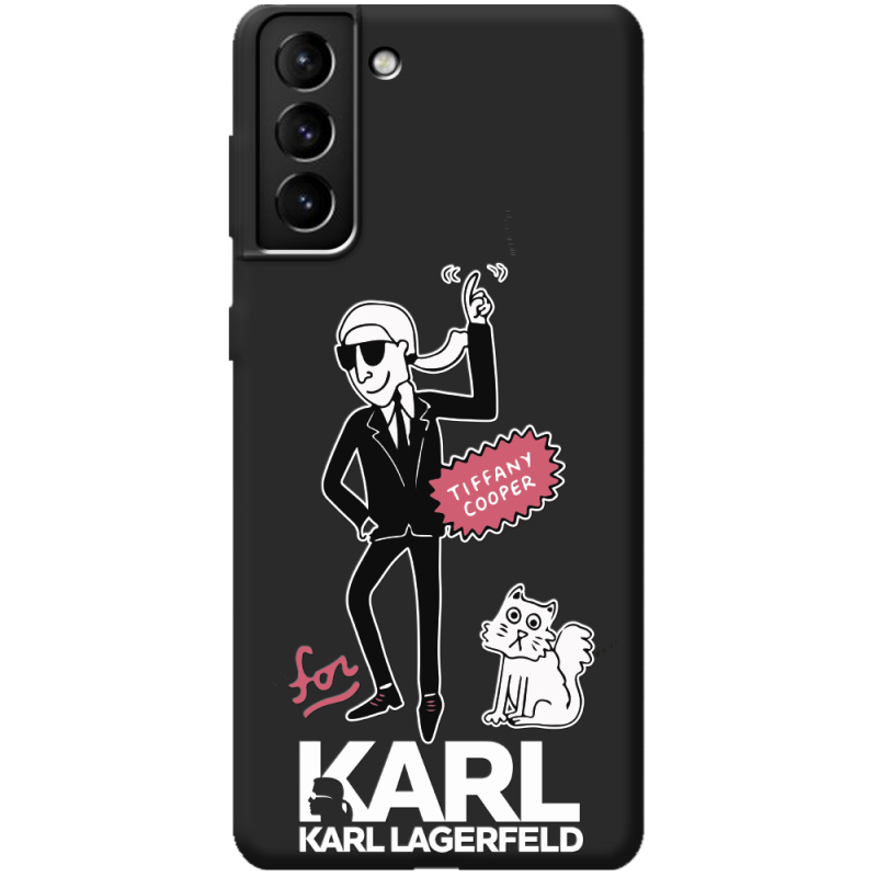 Черный чехол BoxFace Samsung Galaxy S21 Plus (G996) For Karl