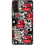 Черный чехол BoxFace Samsung Galaxy S21 Plus (G996) Rock Graffiti