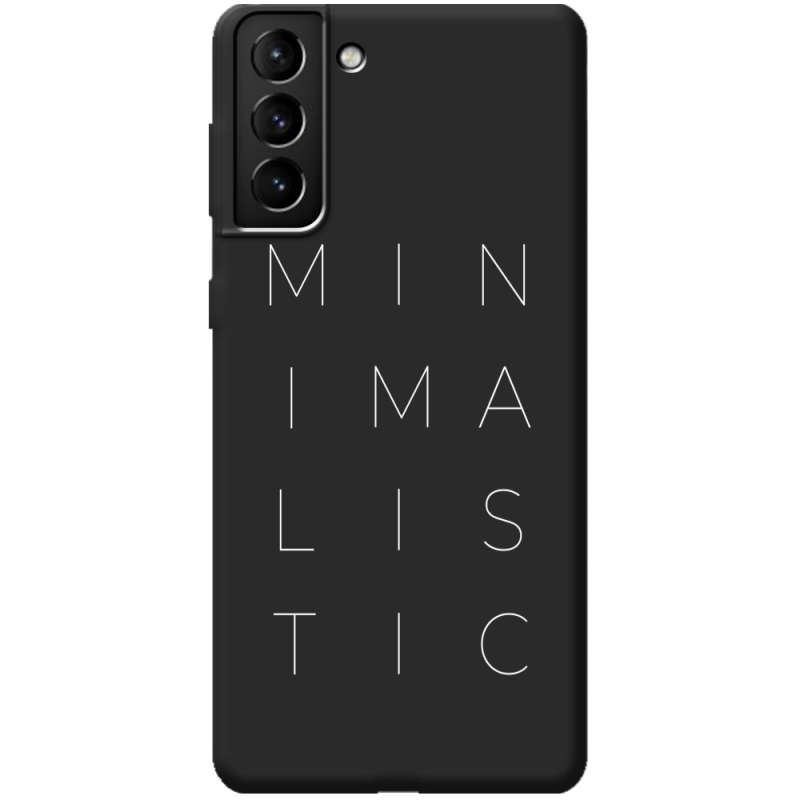 Черный чехол BoxFace Samsung Galaxy S21 Plus (G996) Minimalistic