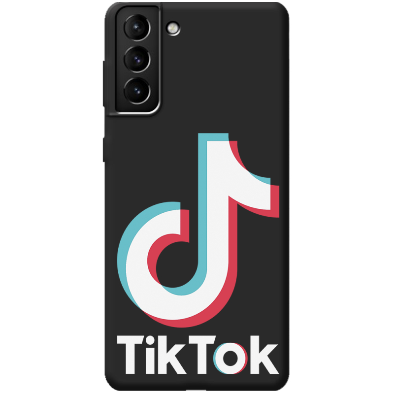 Черный чехол BoxFace Samsung Galaxy S21 Plus (G996) Tik Tok