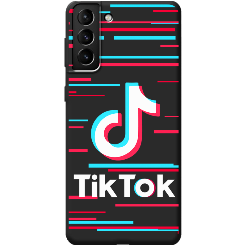 Черный чехол BoxFace Samsung Galaxy S21 Plus (G996) Tik Tok