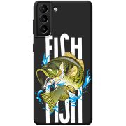Черный чехол BoxFace Samsung Galaxy S21 Plus (G996) Fish