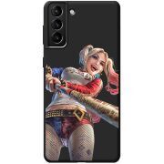 Черный чехол BoxFace Samsung Galaxy S21 Plus (G996) Happy Harley Quinn