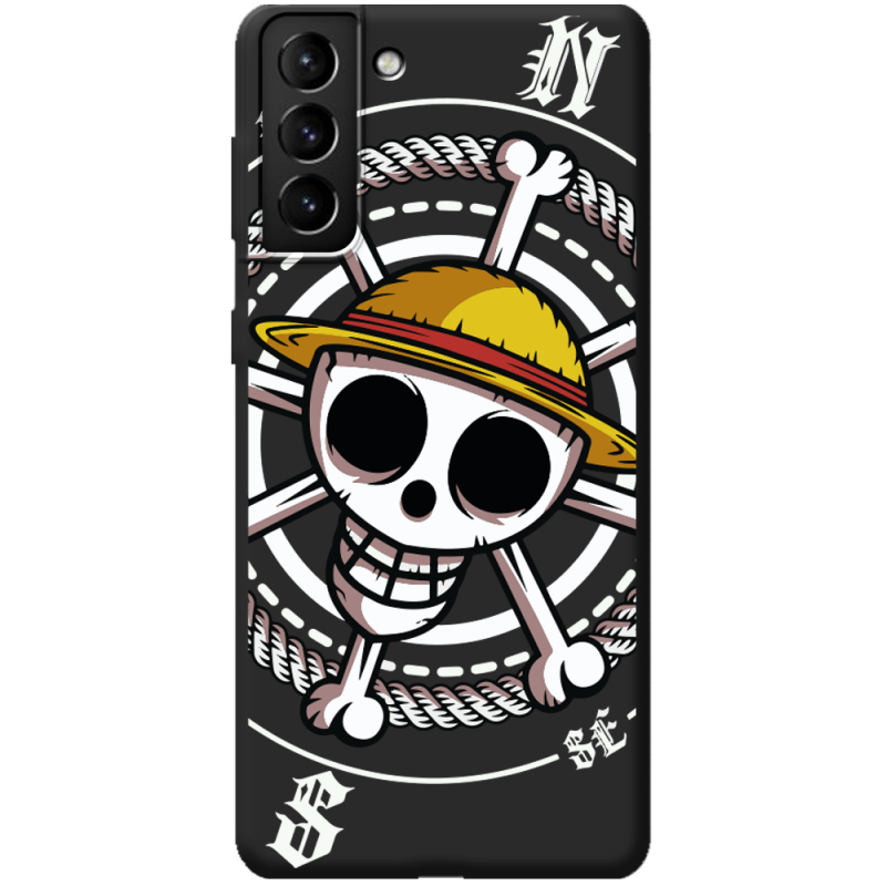 Черный чехол BoxFace Samsung Galaxy S21 Plus (G996) One Piece Компас