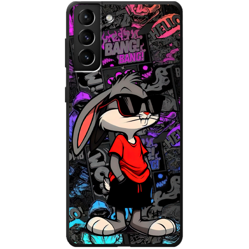 Черный чехол BoxFace Samsung Galaxy S21 Plus (G996) Малий вухань