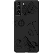 Черный чехол BoxFace Samsung Galaxy S21 Plus (G996) Mountains