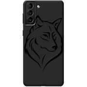 Черный чехол BoxFace Samsung Galaxy S21 Plus (G996) Wolf