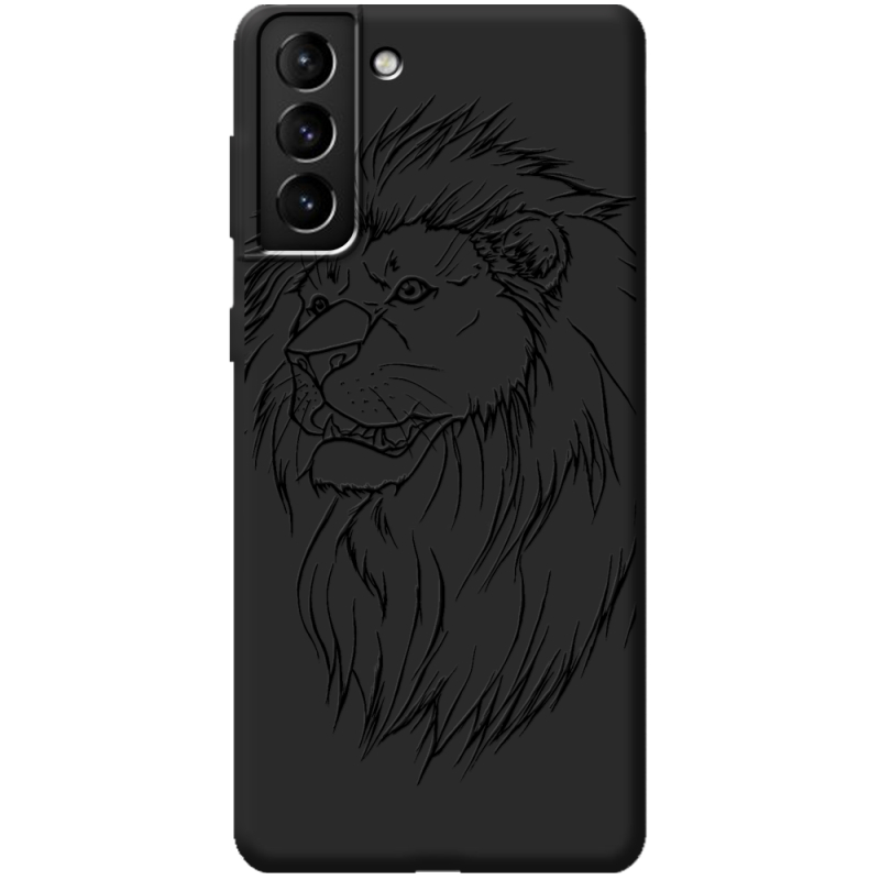 Черный чехол BoxFace Samsung Galaxy S21 Plus (G996) Lion