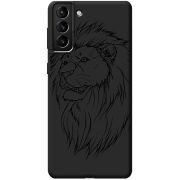 Черный чехол BoxFace Samsung Galaxy S21 Plus (G996) Lion