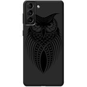 Черный чехол BoxFace Samsung Galaxy S21 Plus (G996) Owl